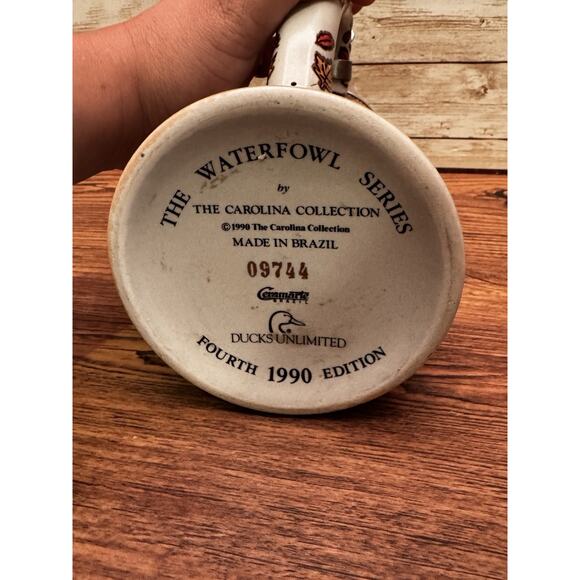 1990 Ducks Unlimited Pintail Beer Stein 4TH Edition The WATERFOWL‎ Series 09744 - Picture 8 of 10